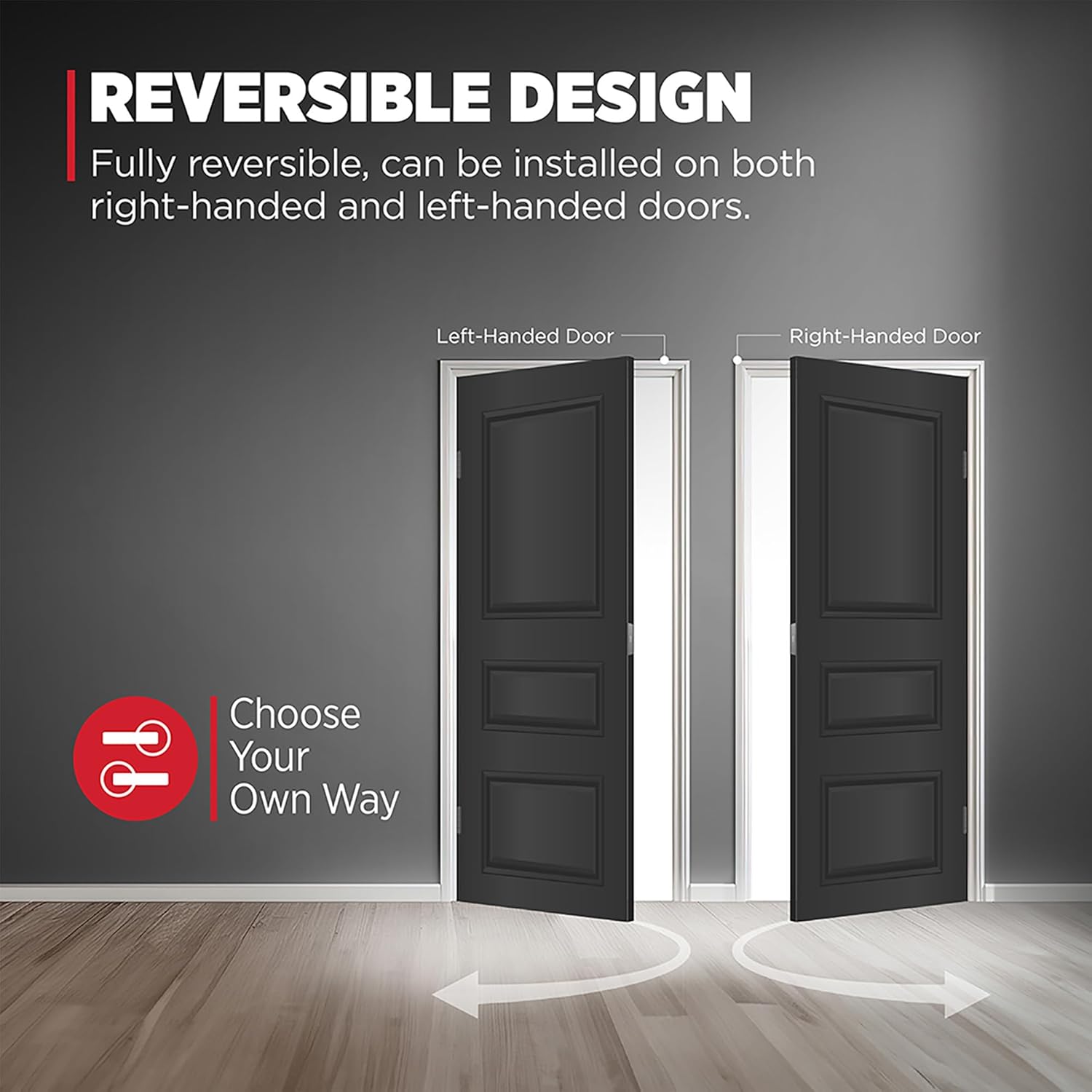 Kwikset Halifax Entry Door Handle with Lock and Key, Secure Keyed Reversible Lever Exterior, For Front Entrance and Bedrooms, Matte Black, Pick Resistant Smartkey Rekey Security and Microban - Image 6